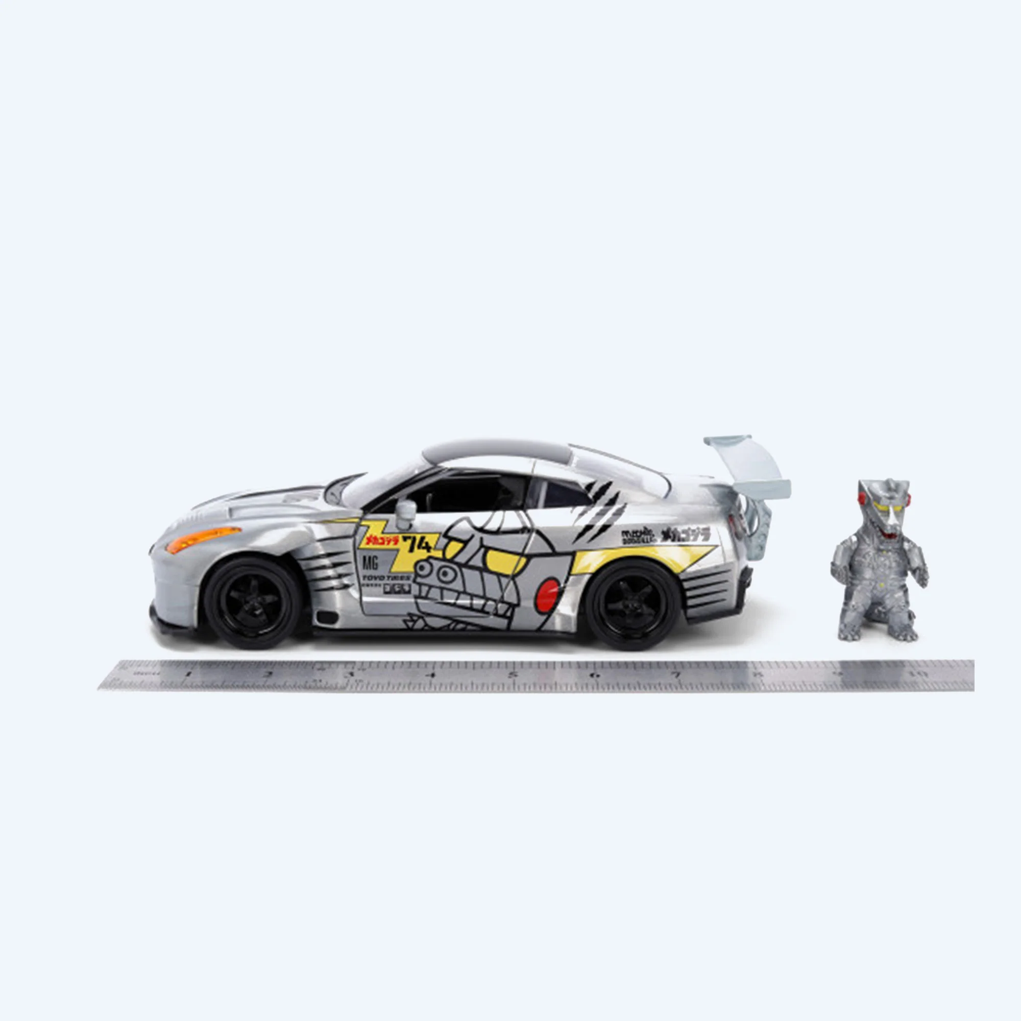 '09 Nissan Skyline w/ Mechagodzilla 1:24 Scale Figure - Image 2