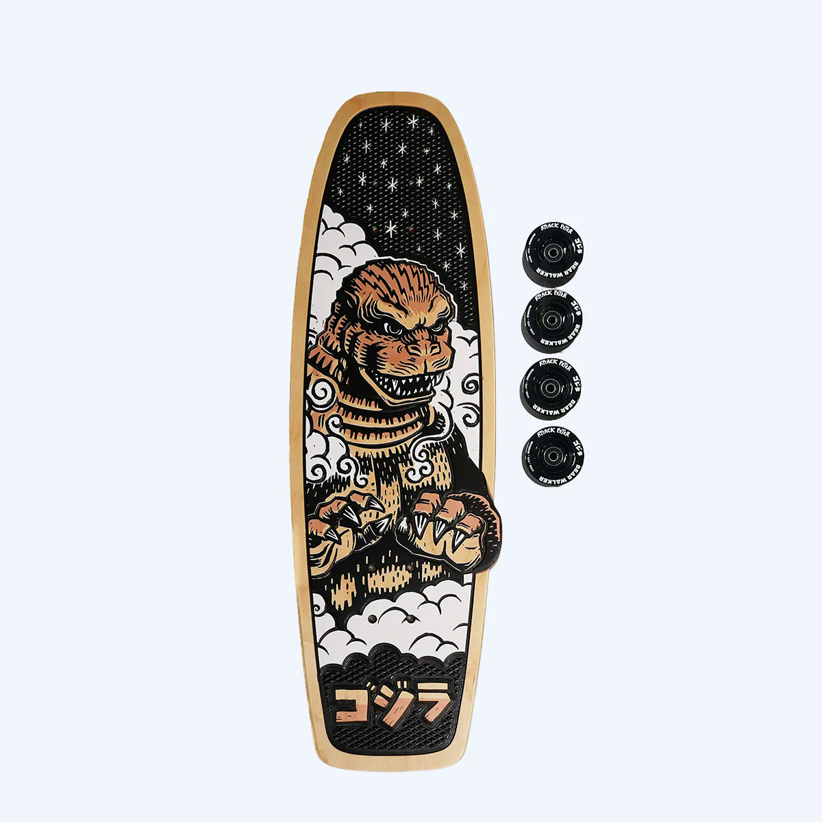 Attack Peter Burning Godzilla Skateboard Deck: Collectors Edition - Image 2