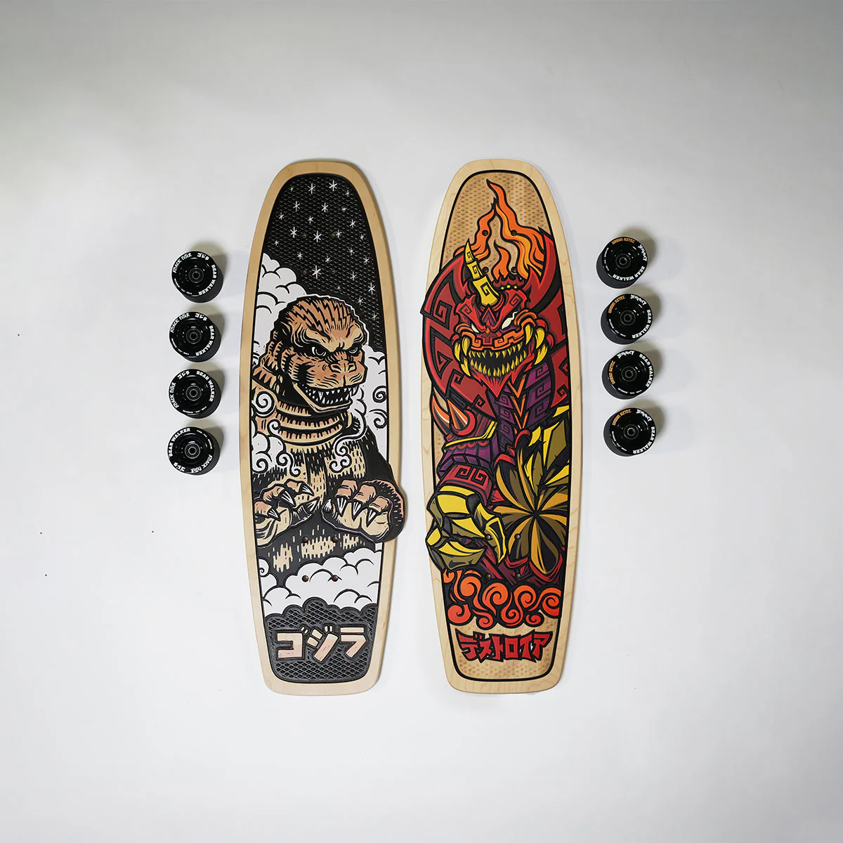 Attack Peter Burning Godzilla Skateboard Deck: Collectors Edition - Image 7