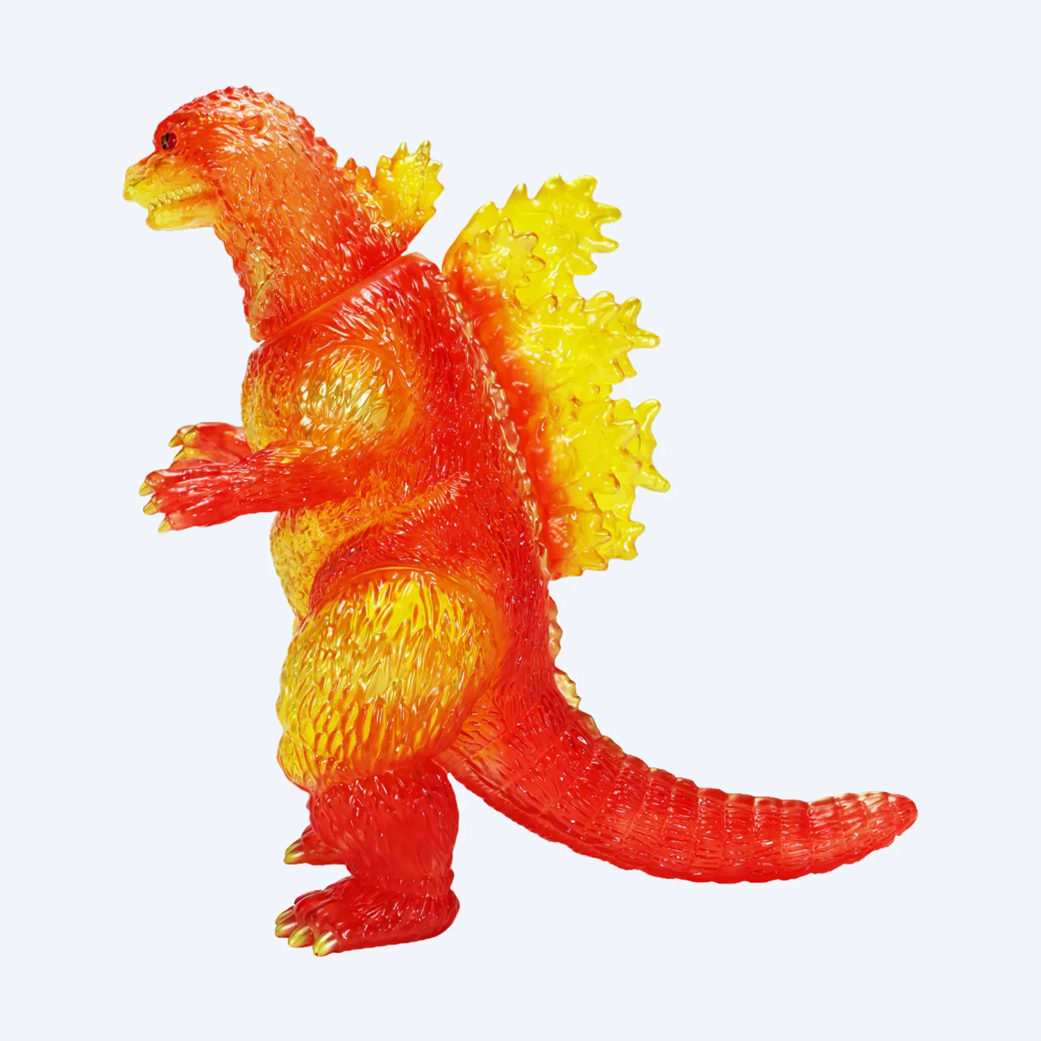 BIG Retro Sofubi Series Godzilla (1995) Burning Clear Ver. Figure - Image 2