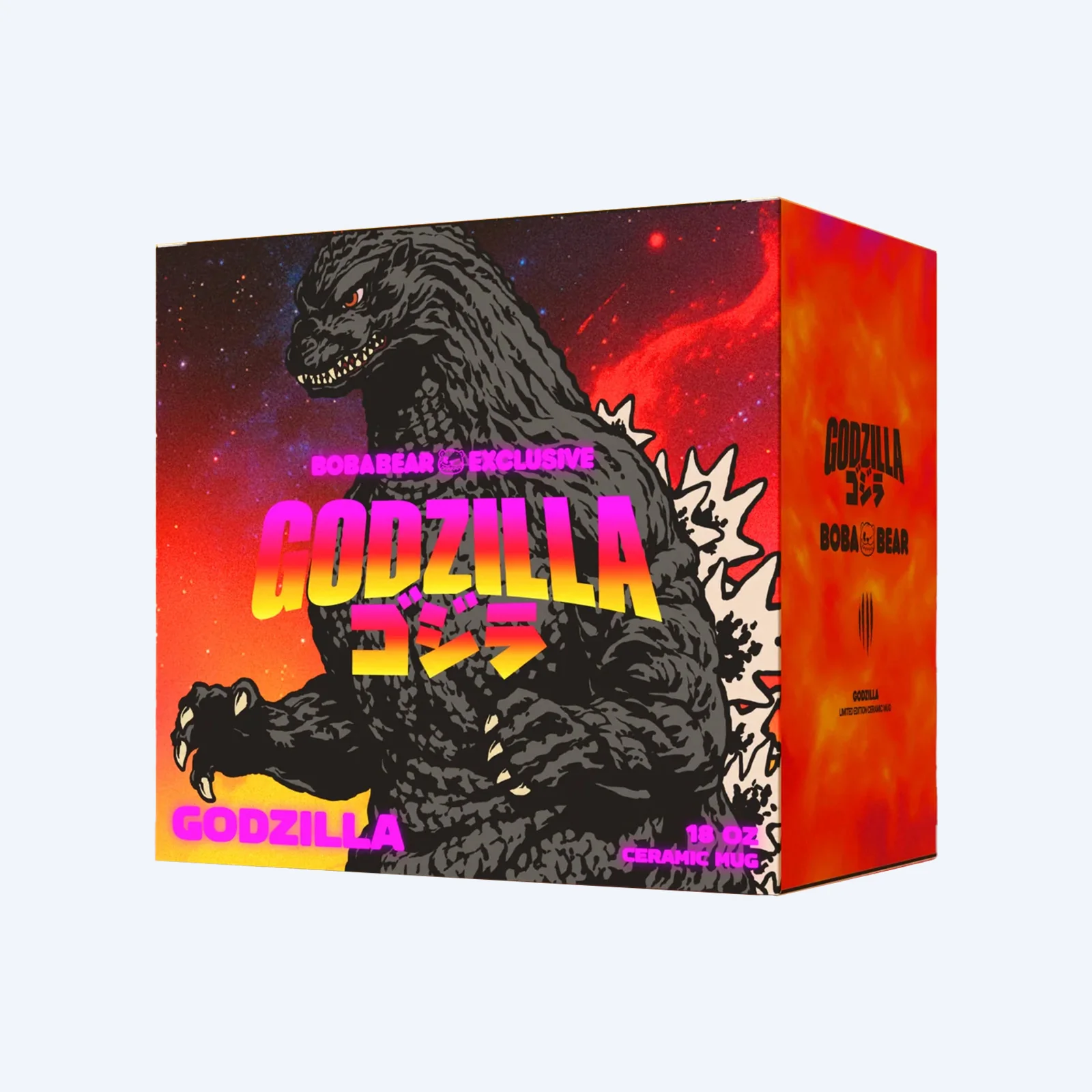 Boba Bear Godzilla Ceramic Mug - Image 3