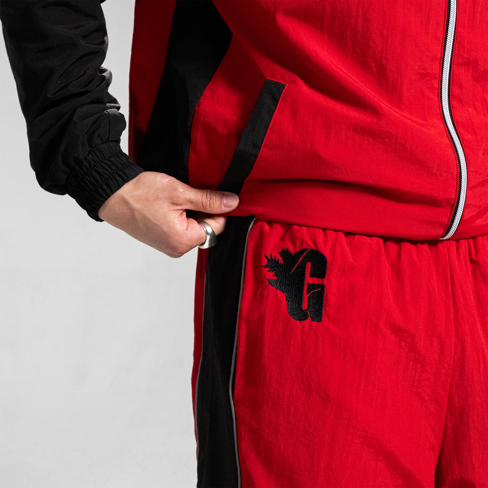 Godzilla Essential Track Pant – Red and Black Edition - Image 7