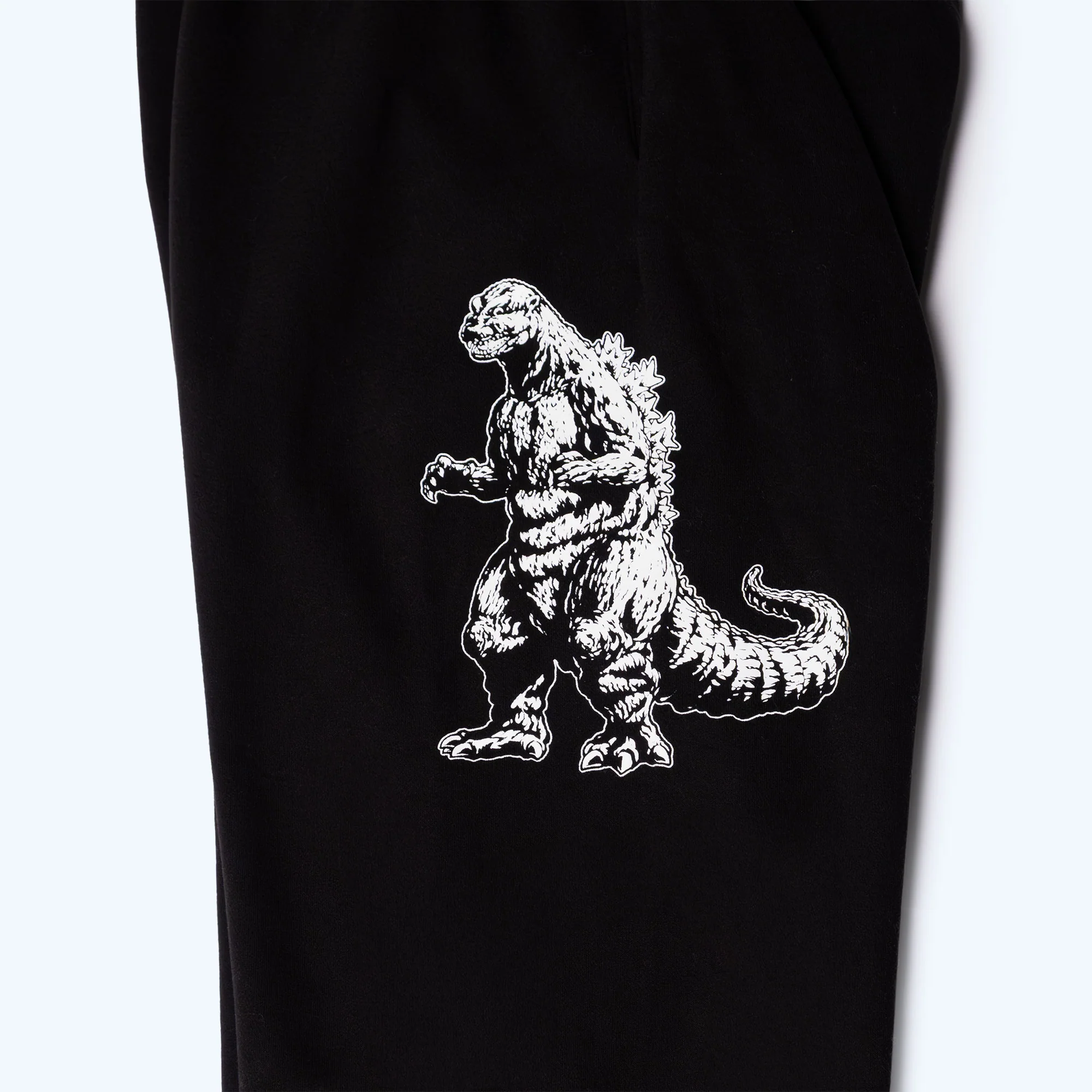 Godzilla Kaiju Print Sweatpants - Black - Image 3