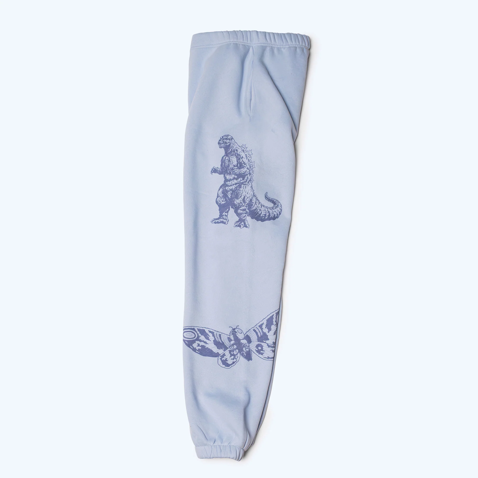 Godzilla Kaiju Print Sweatpants - Blue - Image 3