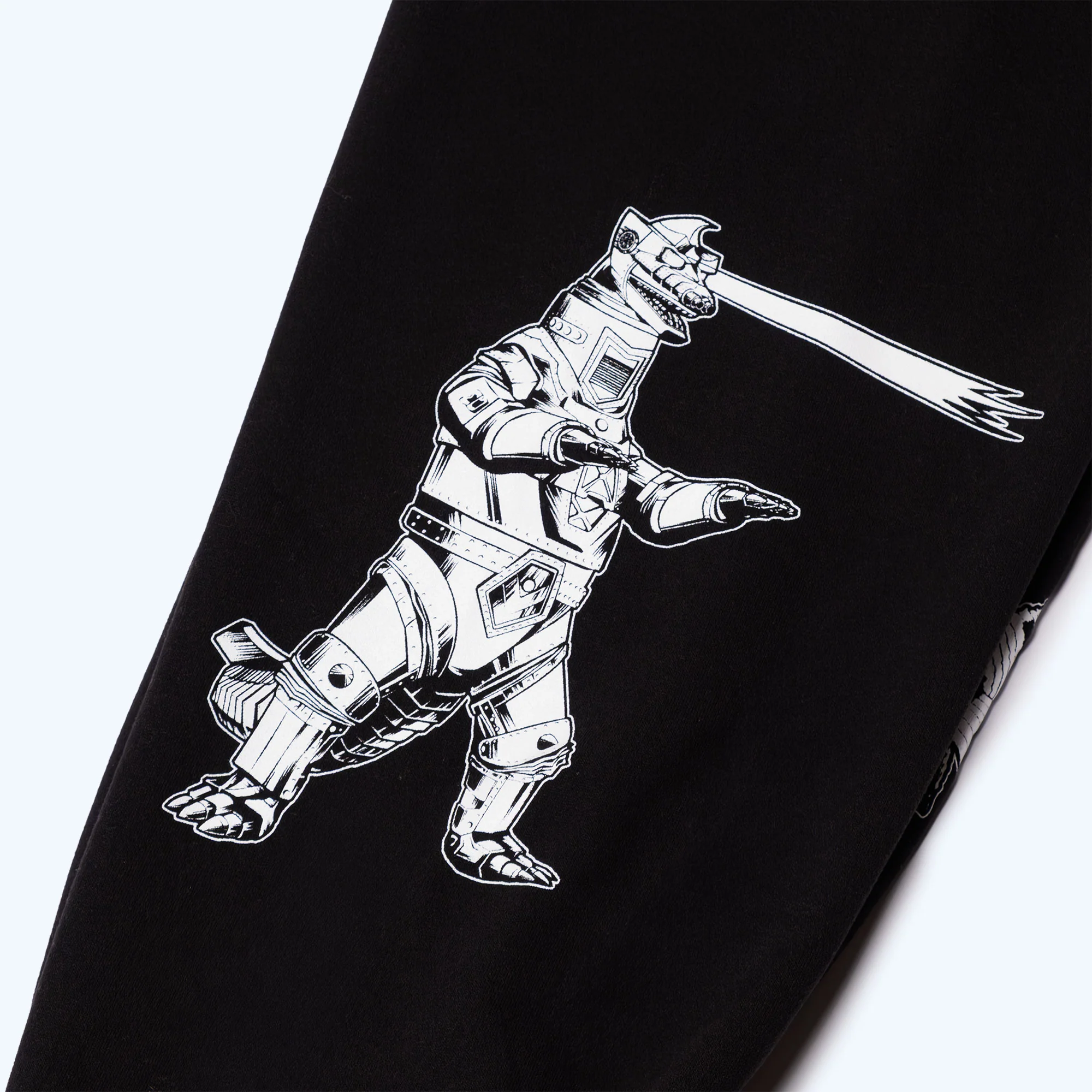Godzilla Kaiju Print Sweatsuit Set - Black - Image 11