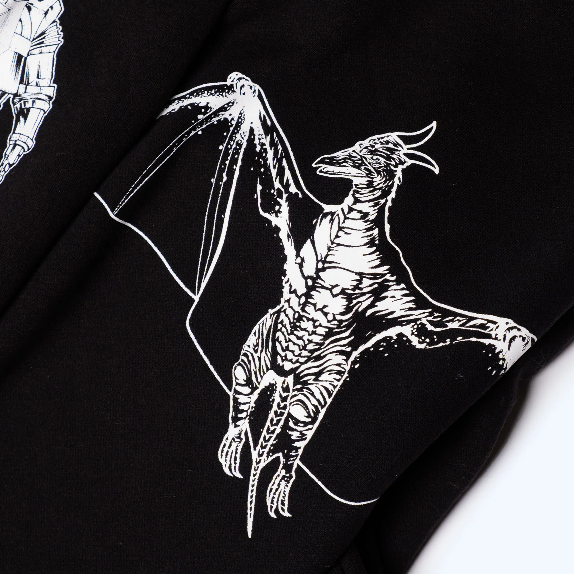Godzilla Kaiju Print Sweatsuit Set - Black - Image 6