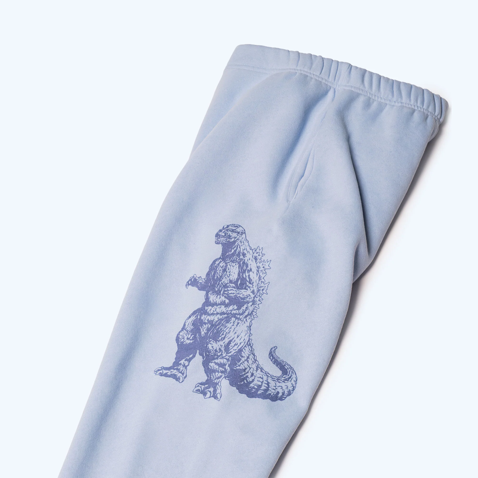 Godzilla Kaiju Print Sweatsuit Set - Blue - Image 8