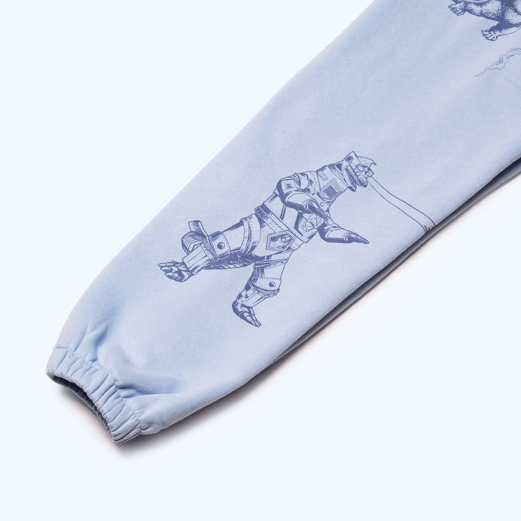 Godzilla Kaiju Print Sweatsuit Set - Blue - Image 9