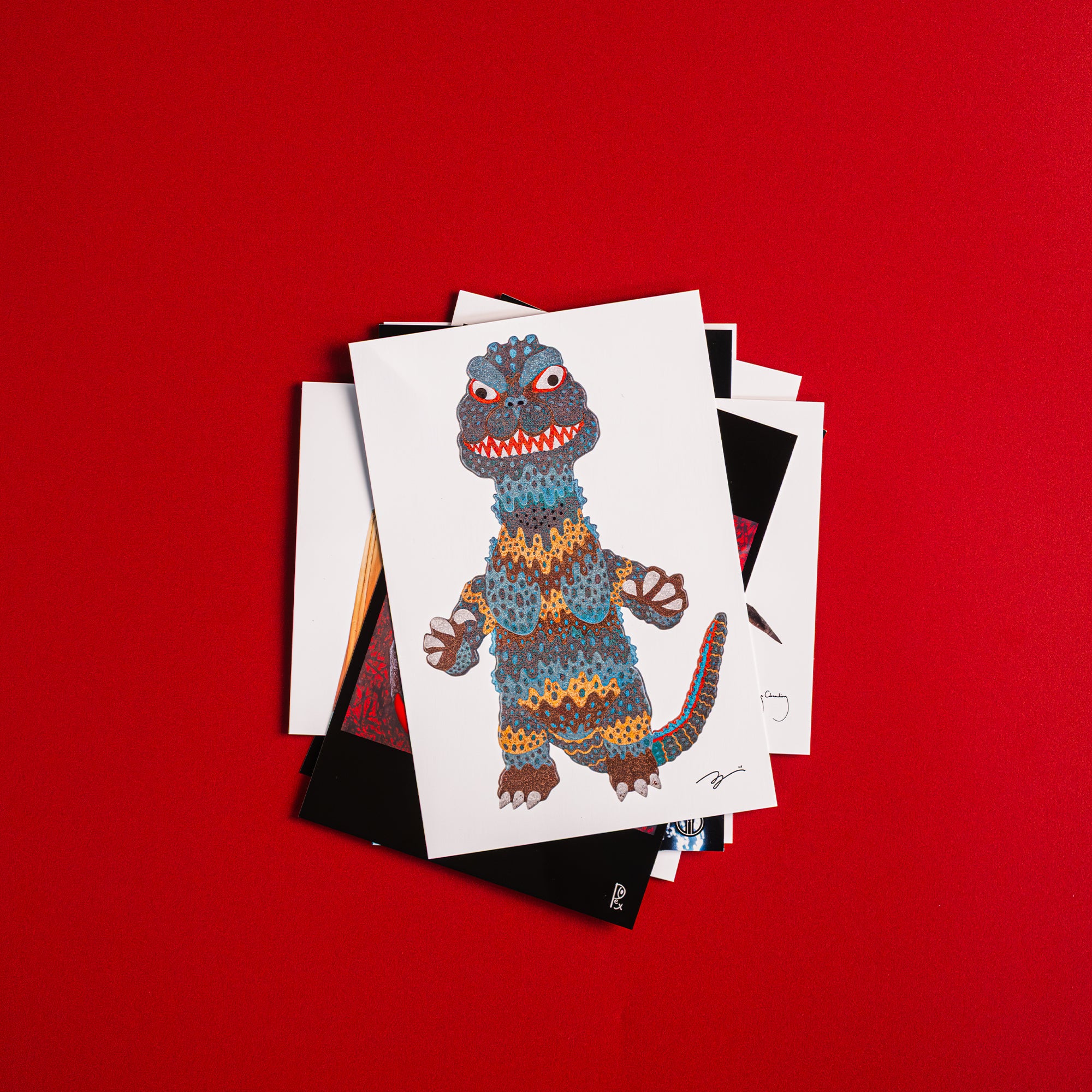 Godzilla the Art Kotaro Abe Postcard - Image 3