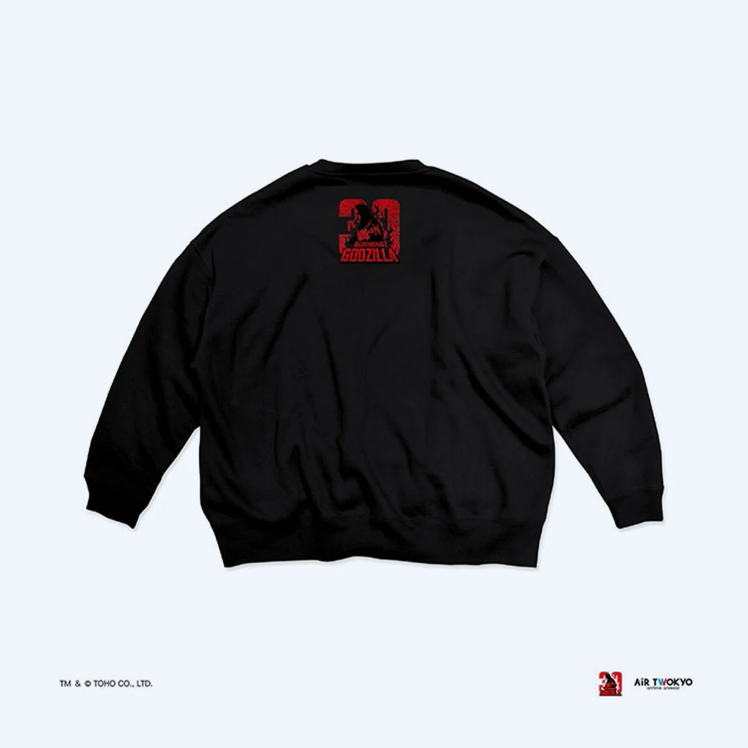 Godzilla vs. Destoroyah 30th Anniversary Scene Illustration Sweatshirt 2 (Burning Godzilla) - Image 2