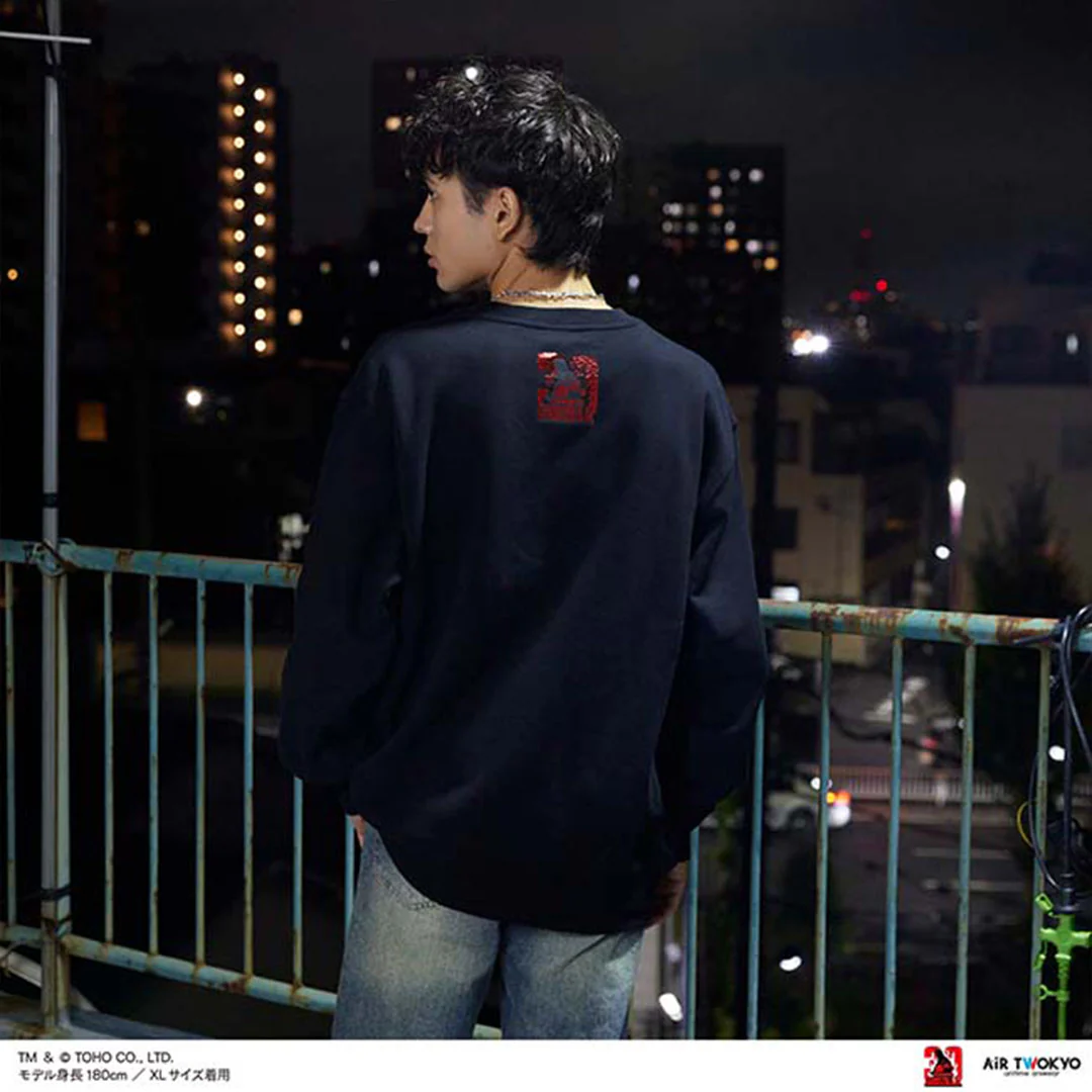 Godzilla vs. Destoroyah 30th Anniversary Scene Illustration Sweatshirt 2 (Burning Godzilla) - Image 5