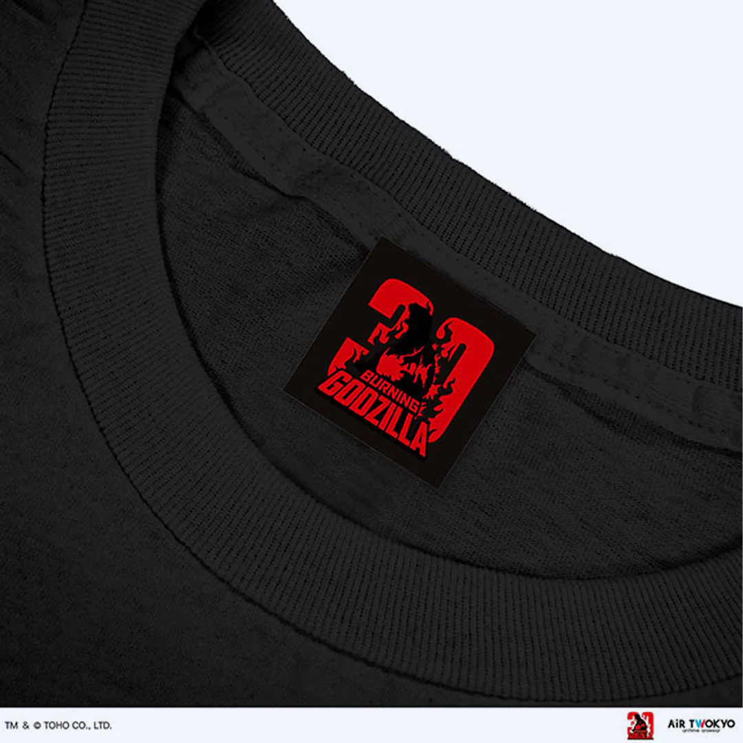 Godzilla vs. Destoroyah 30th Anniversary Scene Illustration T-Shirt 3 (Destoroyah (Flying Object)) Black - Image 3