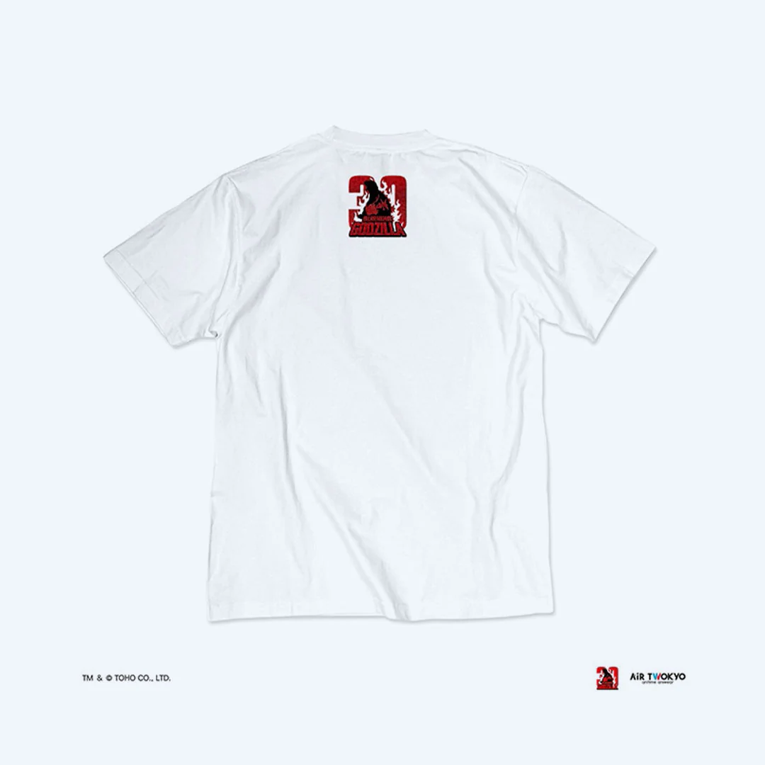 Godzilla vs. Destoroyah 30th Anniversary Scene Illustration T-Shirt 3 (Destoroyah (Flying Object)) White - Image 2