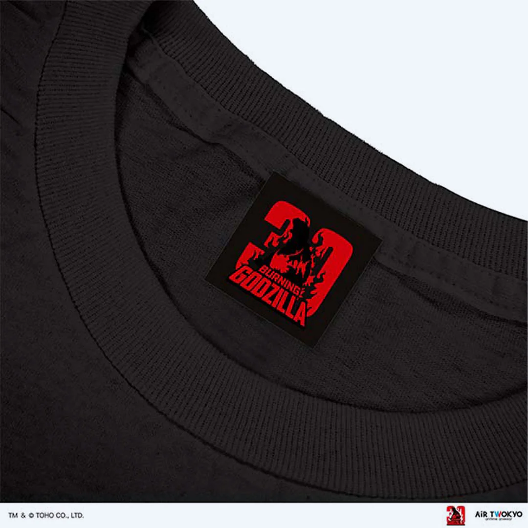 Godzilla vs. Destoroyah 30th Anniversary Scene Illustration T-Shirt 5 (Godzilla vs. Destoroyah) Black - Image 3