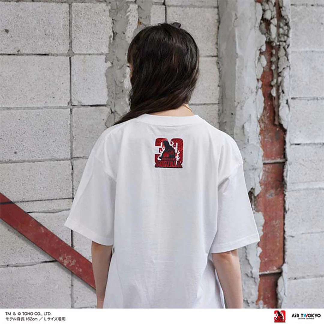 Godzilla vs. Destoroyah 30th Anniversary Scene Illustration T-Shirt 6 (Godzilla & Destoroyah) White - Image 5