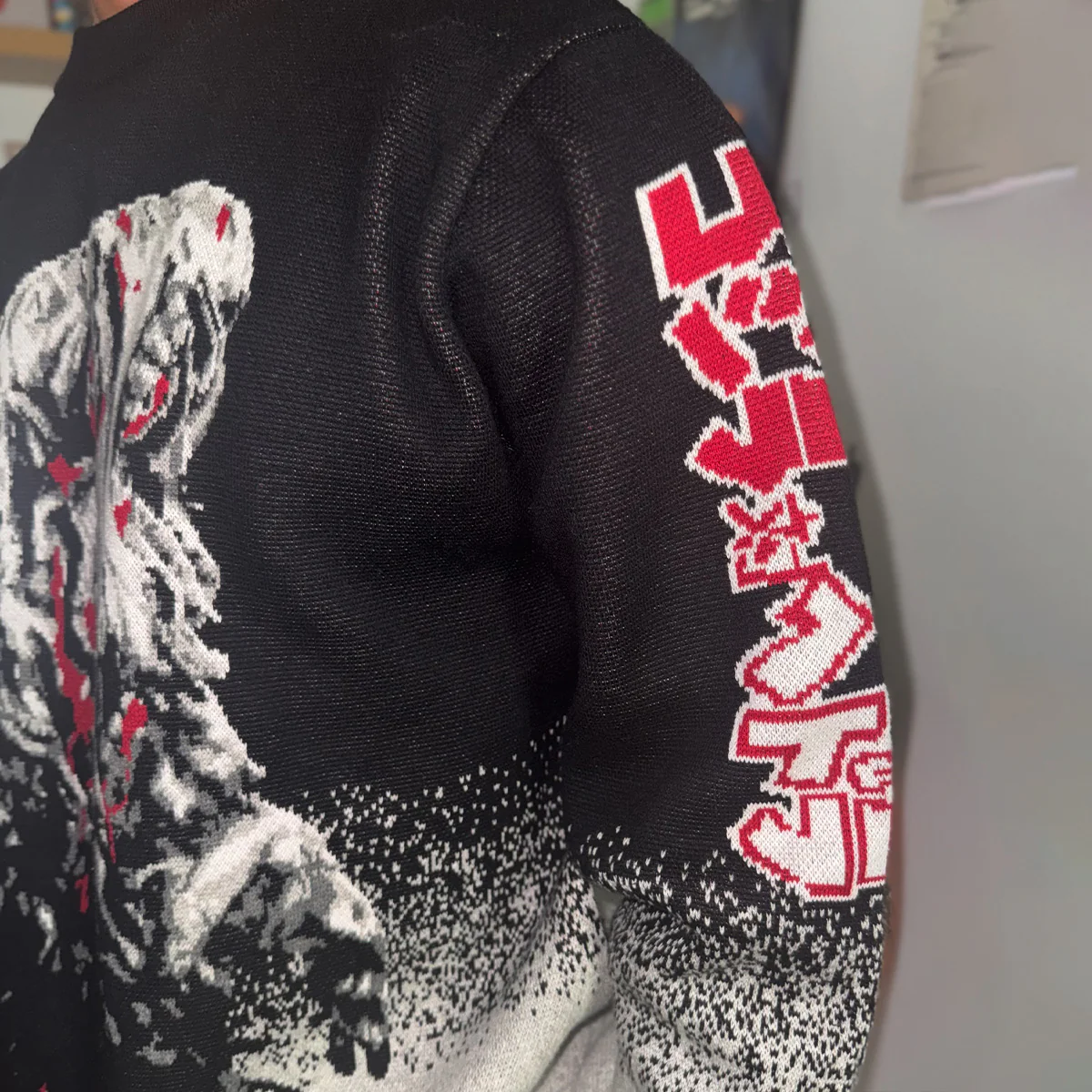 Godzilla vs. Hedorah Jacquard Knit Crewneck - Image 4