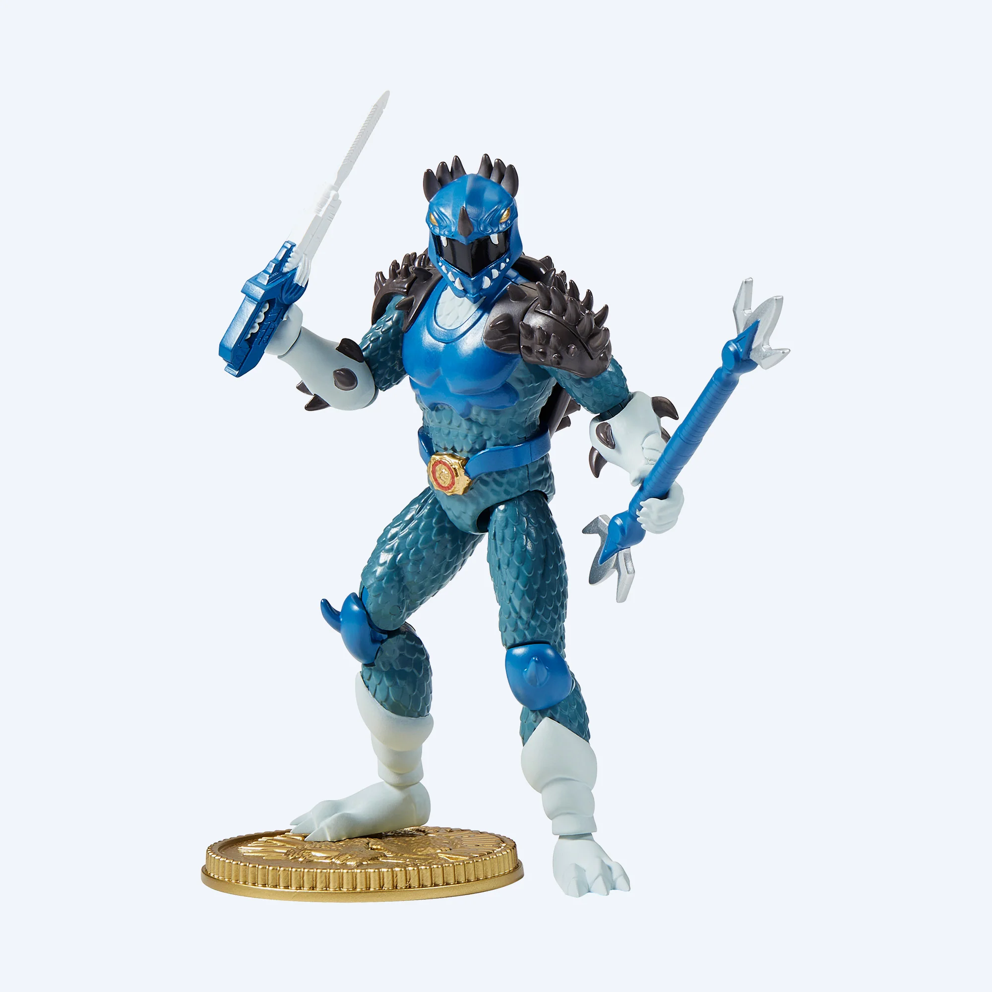 Godzilla vs Mighty Morphin Power Rangers Kaiju Ranger Blue Anguirus Action Figure - Image 5