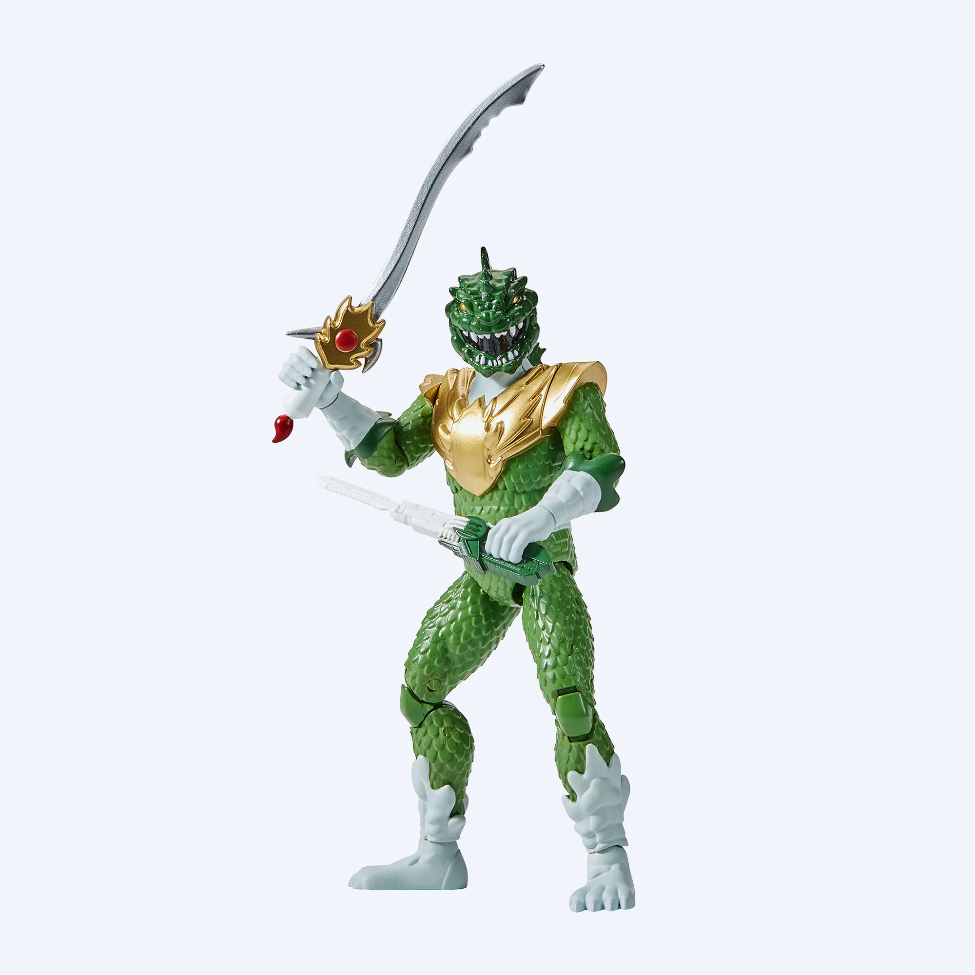Godzilla vs Mighty Morphin Power Rangers Kaiju Ranger Green Godzilla Action Figure - Image 4