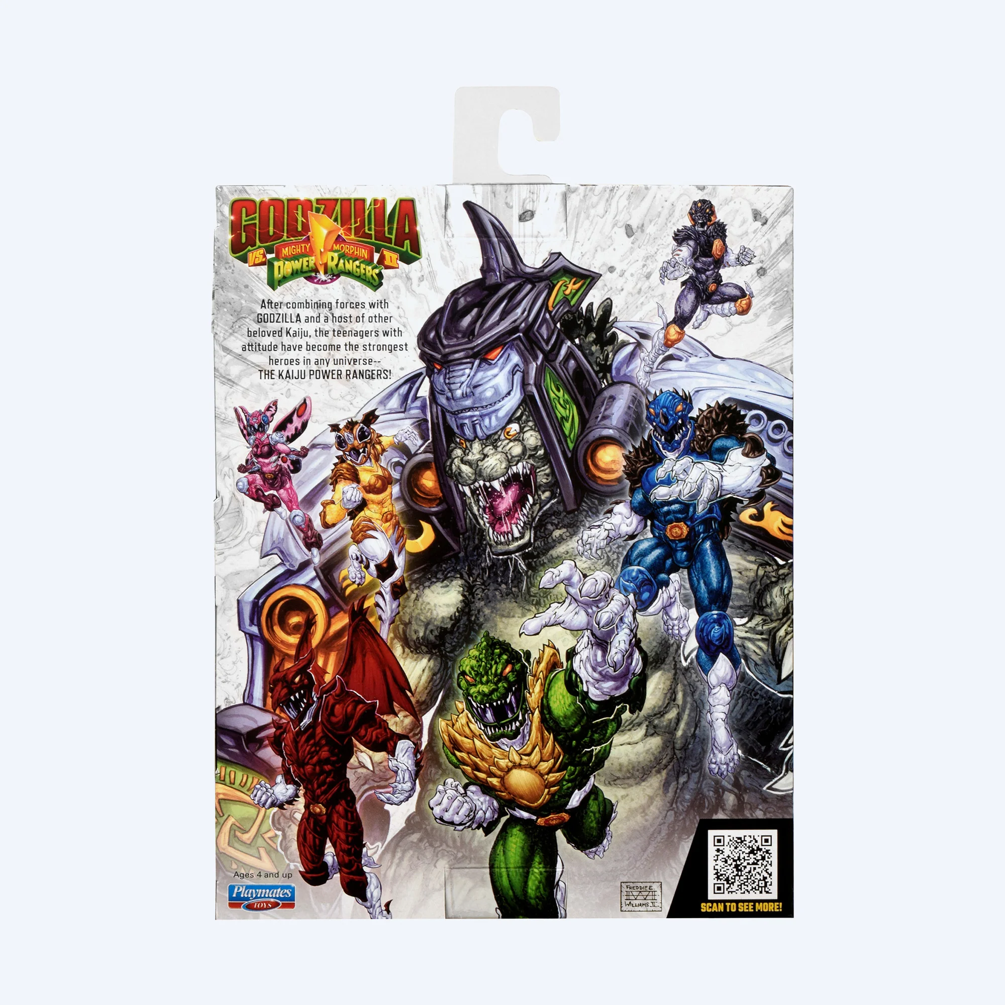 Godzilla vs Mighty Morphin Power Rangers Kaiju Ranger Green Godzilla Action Figure - Image 9