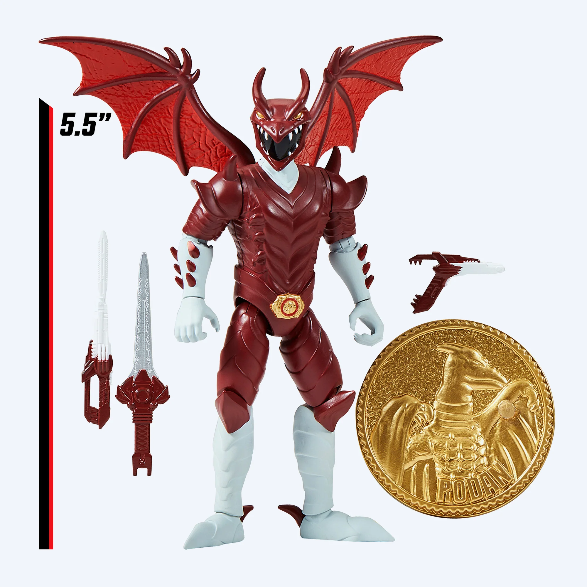 Godzilla vs Mighty Morphin Power Rangers Kaiju Ranger Red Rodan Action Figure - Image 6