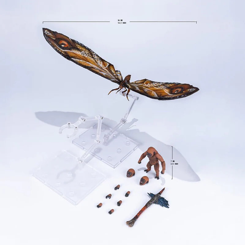 HIYA Exquisite Basic Series None Scale 14 Inch Godzilla x Kong The New Empire Mothra Premium Set Action Figure - Image 10