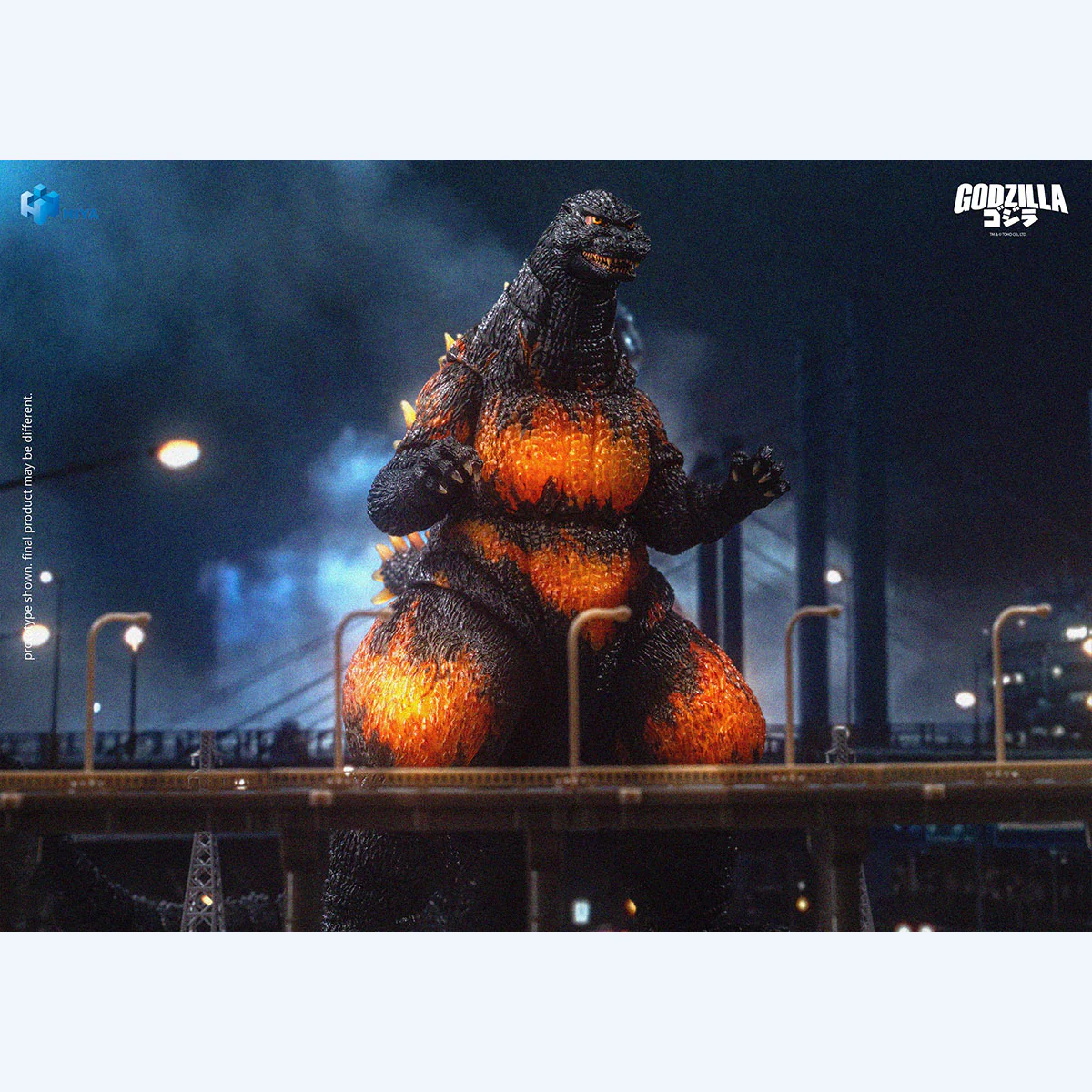 HIYA Exq Basic Ser Godzilla vs Destoroyah 1995 Burning Godzilla 7" Figure - Image 10