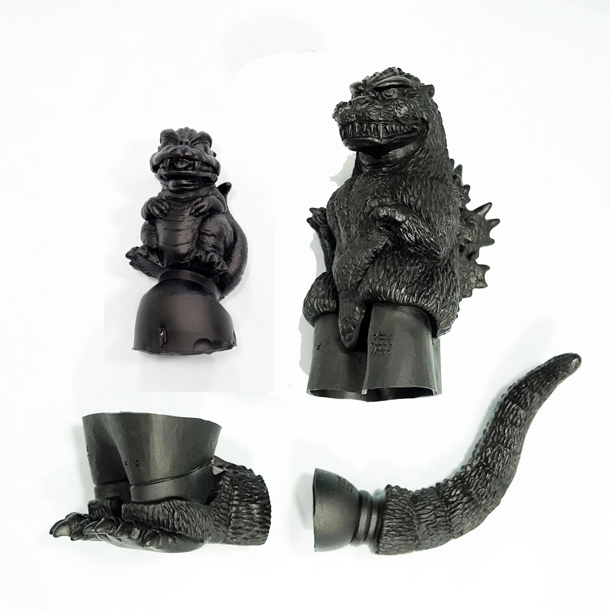 NANKOKU FACTORY "Godzilla vs. Mechagodzilla II" Mame Godzilla (1993) Mame Soft Vinyl Kit Reprint Edition - Image 8