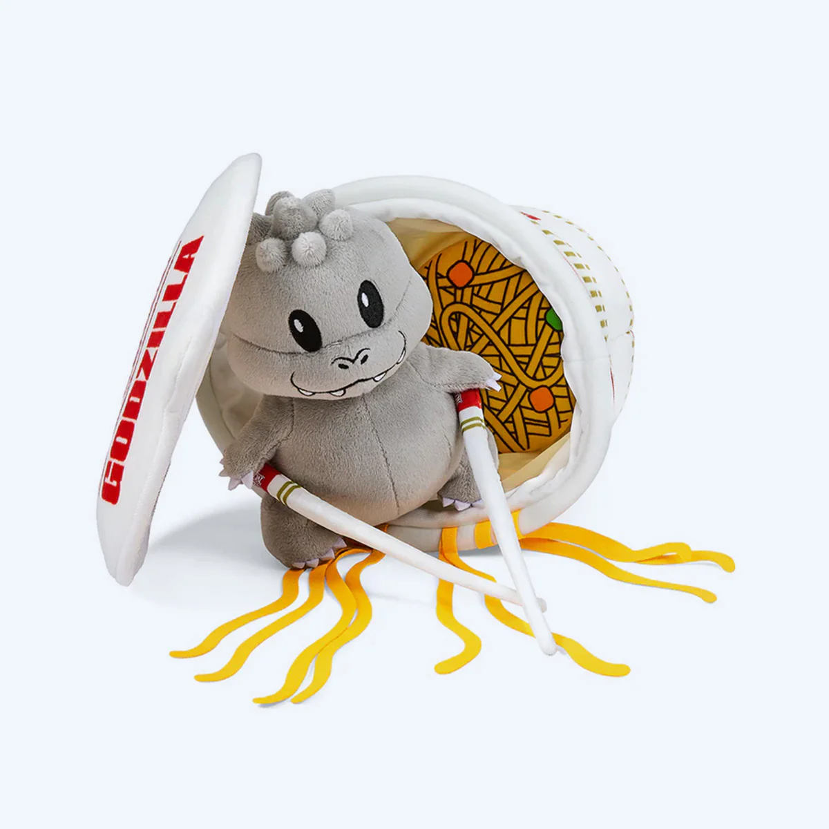 Nissin x Godzilla Interactive Phunny Plush - Godzilla in Cup Noodles - Image 3