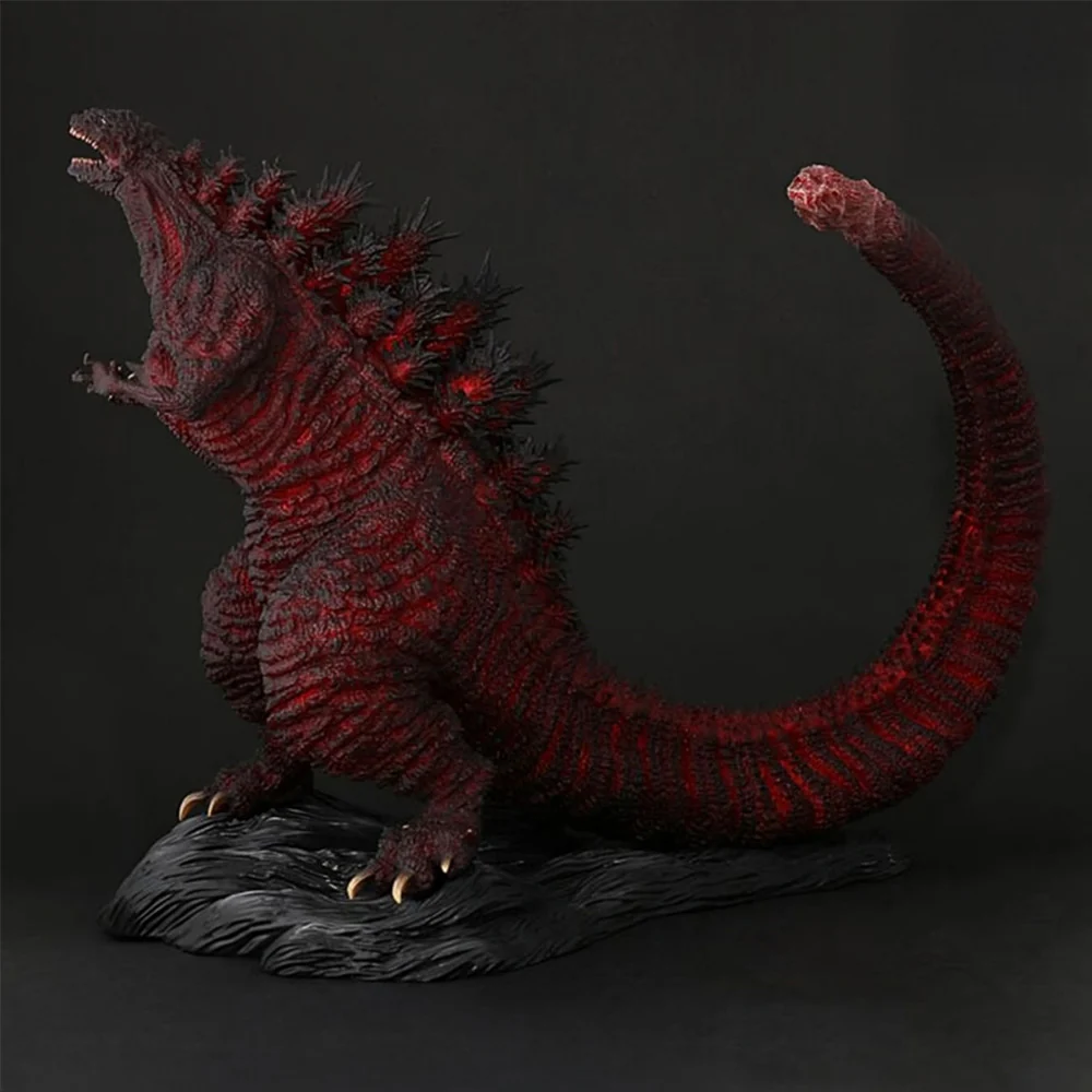 Toho 30cm Series Hibiya Godzilla Square Godzilla Statue 5th Anniversary Red Clear Ver. - Image 6