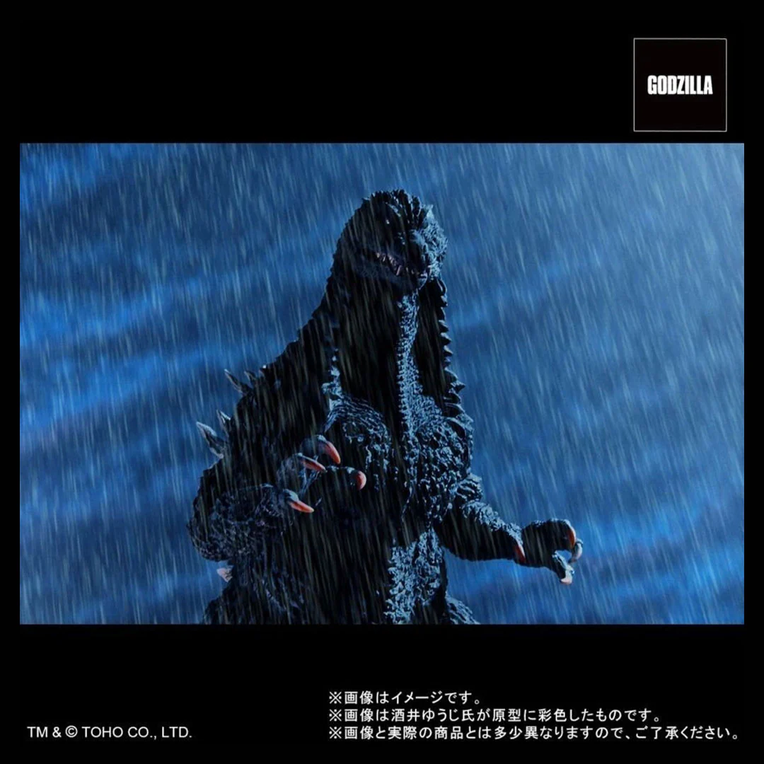 Toho 30cm Series Yuji Sakai Sculpt Collection Godzilla (2002) Sofubi Assembly Kit Godzilla Store “Battle in the Storm” - Image 9