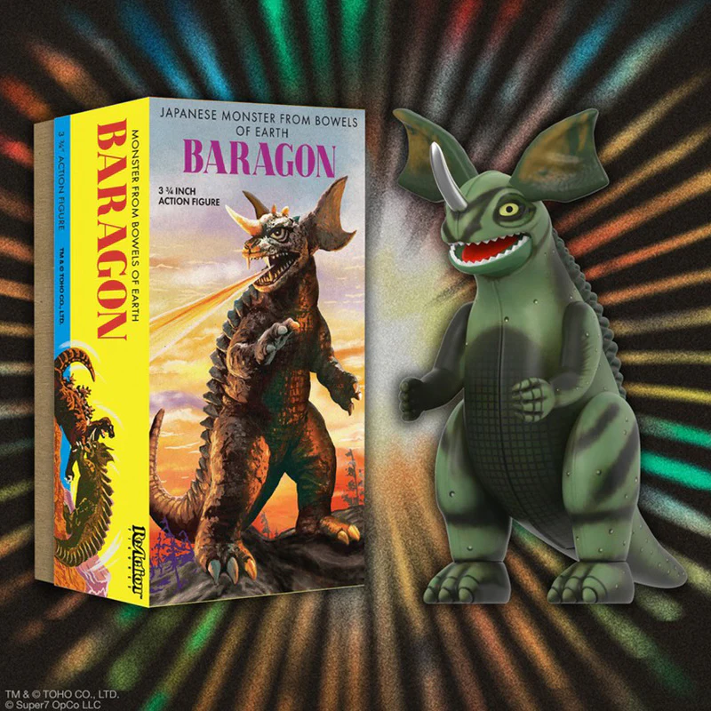 Super7 ReAction Figures Wave 01 (Retro Tin) - Baragon (Marusan Tin) - Image 5
