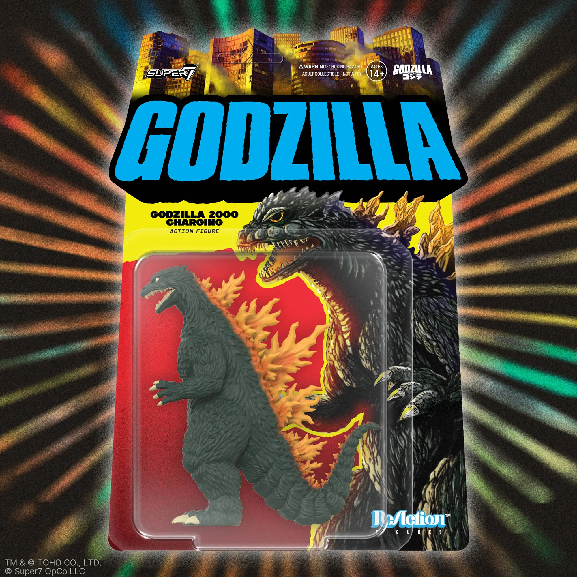 Super7 ReAction Figures Wave 10 - Godzilla (2000, Charging) - Image 6