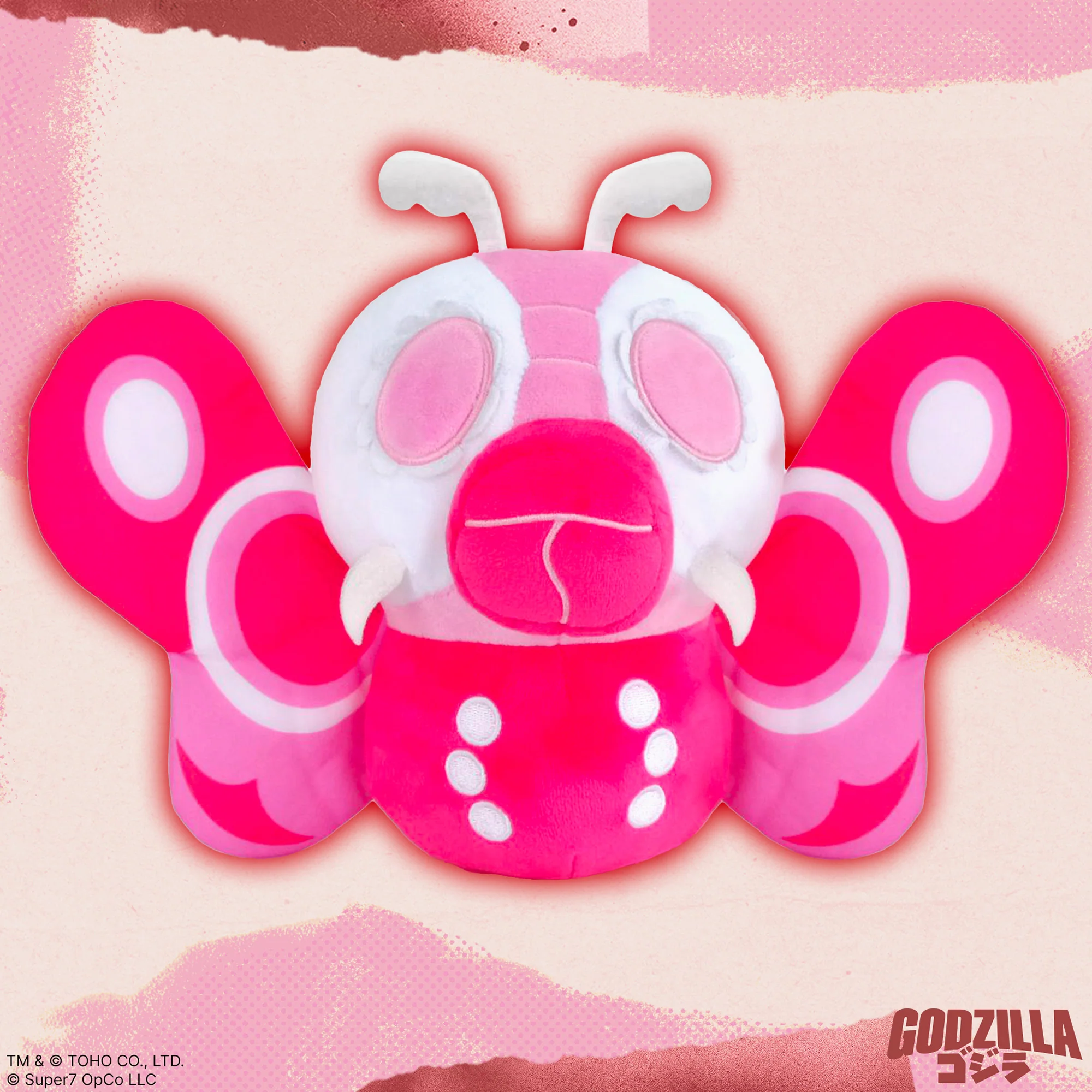 Toho Super Duper Plush Mothra '64 (Pink) - Image 3